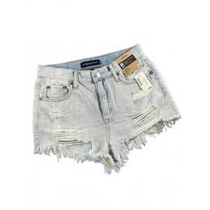 New Aeropostale Vintage High Rise Shorty Denim MIcro Shorts 2.5"